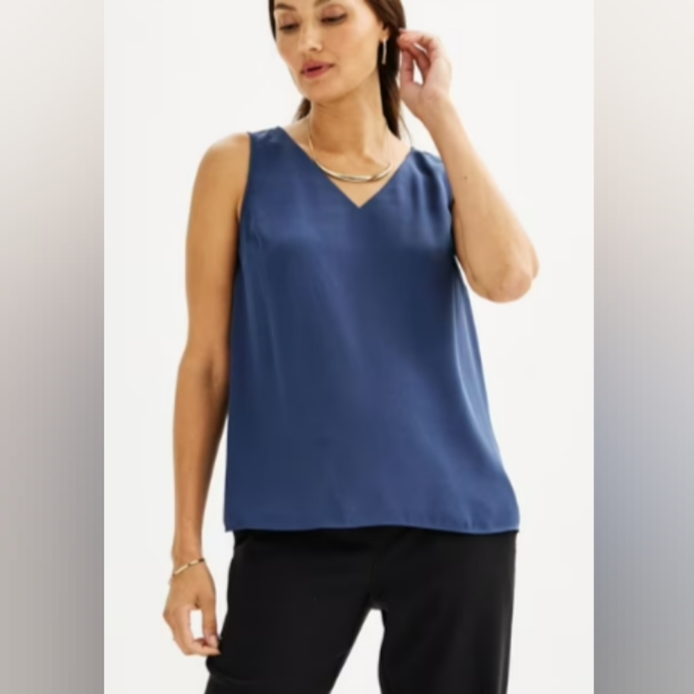 Nine West Blue Sleeveless Top
